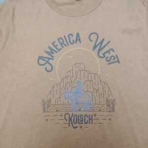 America West Kolsch Tan Graphic Tee